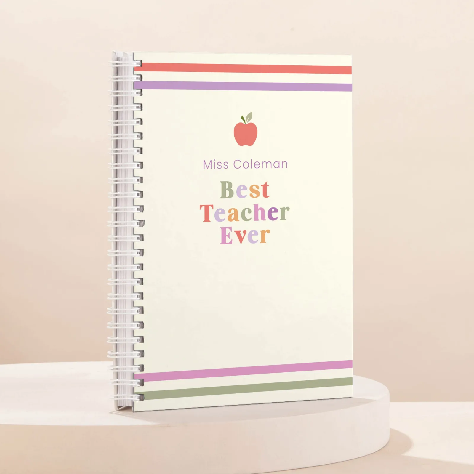 Card Factory Personalised Thank you Teacher Notebook - Best Teacher Ever