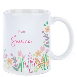 Card Factory Personalised Thank You Teacher Mug - Floral Favourite