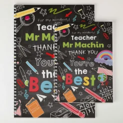 Best Personalised Thank You Teacher Notebook - Chalkboard, You're The Best Personalised Notebooks And Stationery|Notebooks & Stationery