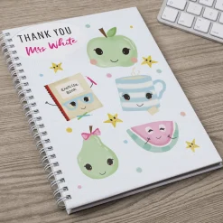 Hot Personalised Thank You Teacher Notebook - Fruit And Tea Personalised Notebooks And Stationery|Notebooks & Stationery