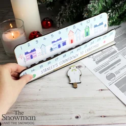Kids Card Factory Personalised The Snowman Christmas Advent Countdown Kit