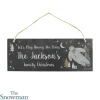 Card Factory Personalised The Snowman Magical Adventure Hanging Slate Plaque