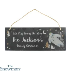 Card Factory Personalised The Snowman Magical Adventure Hanging Slate Plaque