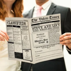 Card Factory Personalised The Valen Times' Personalised Newspaper for Valentine's Day