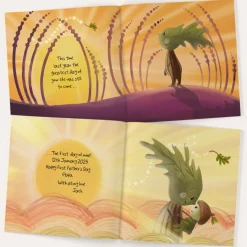 Card Factory Personalised This Time Last Year 1st Father's Day Book