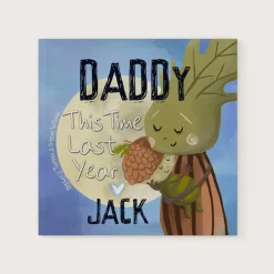 Card Factory Personalised This Time Last Year 1st Father's Day Book