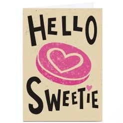 Card Factory Personalised Tin Bath Card - Hello Sweetie