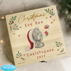 Discount Personalised Tiny Tatty Teddy Large Wooden Christmas Eve Box Kids Gifts For Babies|Gifts For Him