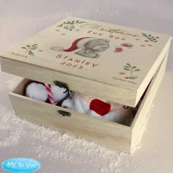 Discount Personalised Tiny Tatty Teddy Large Wooden Christmas Eve Box Kids Gifts For Babies|Gifts For Him