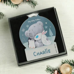 Kids Card Factory Personalised Tiny Tatty Teddy Acrylic Snow Globe Decoration