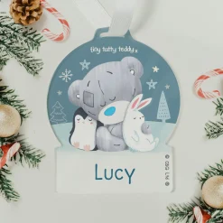 Kids Card Factory Personalised Tiny Tatty Teddy Acrylic Snow Globe Decoration