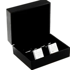 Card Factory Personalised To the Moon and Back Square Cufflinks