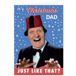 Online Personalised Tommy Cooper Christmas Card - Just like that? Tv & Film|Christmas