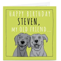 Clearance Personalised Totally Pawsome Birthday Card - My Old Friend Funny|Birthday