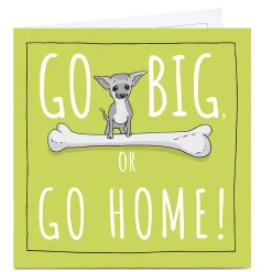 Best Personalised Totally Pawsome Card - Go Big Or Go Home Any Occasion|New Job