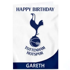 Clearance Personalised Tottenham Hotspur Birthday Card Kids For Kids|Birthday