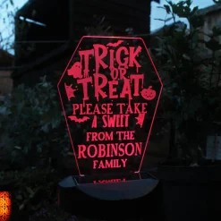Card Factory Personalised Trick or Treat Halloween Solar Light