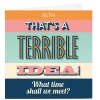 Best Personalised Typee! Birthday Card - A Terrible Idea Funny|For Him