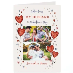 Card Factory Personalised Valentine's Day Card - You and Me Forever