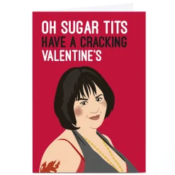 Discount Personalised Valentine's Day Card - Have A Cracking Valentine's Funny
