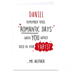 Online Personalised Valentine's Day Card - Romantic Days... Funny