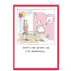 Card Factory Personalised Vicar Of Scribbly Card - A Bit Disappointing...