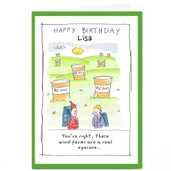 Card Factory Personalised Vicar Of Scribbly Card - A Real Eyesore...