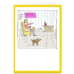 Hot Personalised Vicar Of Scribbly Card - Fetch The Wine Any Occasion|Retirement