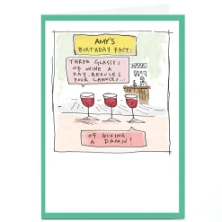 Card Factory Personalised Vicar Of Scribbly Card - Birthday Fact