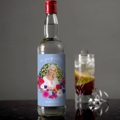 Card Factory Personalised Vodka - Special Day Floral Frame