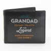 Personalised Wallet - Grandad The Legend Jewellery & Keepsakes|Retirement Gifts