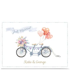 Online Personalised Wedding Card - Just Married Wedding