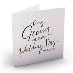 Clearance Personalised Wedding Card - My Groom Wedding|Thank You