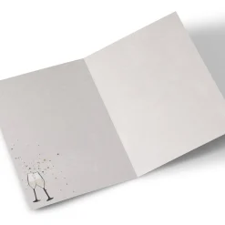 Card Factory Personalised Wedding Card - Champagne and Glasses