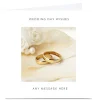 Card Factory Personalised Wedding Card - 2 Gold Rings