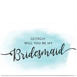 Online Personalised Wedding Card - Will You Be My Bridesmaid? Invitations|Wedding Party