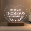 Hot Personalised Wedding Heart LED Light Photo Prints & Wall Art|Anniversary Gifts