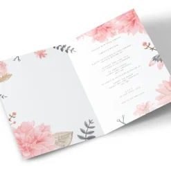 Card Factory Personalised Wedding Invitation - Floral Chic