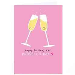 Card Factory Personalised Whale & Bird Card - Prosecco Pal
