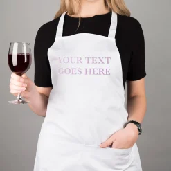 Card Factory Personalised White Apron - Any Message