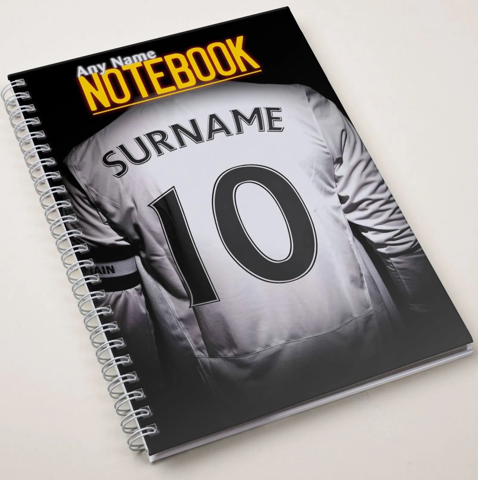 Hot Personalised White Football Shirt Notebook Personalised Notebooks And Stationery|Notebooks & Stationery