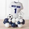 Kids Card Factory Personalised White Football Shirt Balloon Stack - Delivered Inflated!