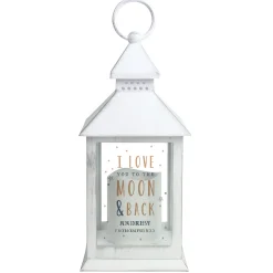 Best Personalised White LED Lantern - To The Moon and Back Personalised Jewellery And Keepsakes|Jewellery & Keepsakes