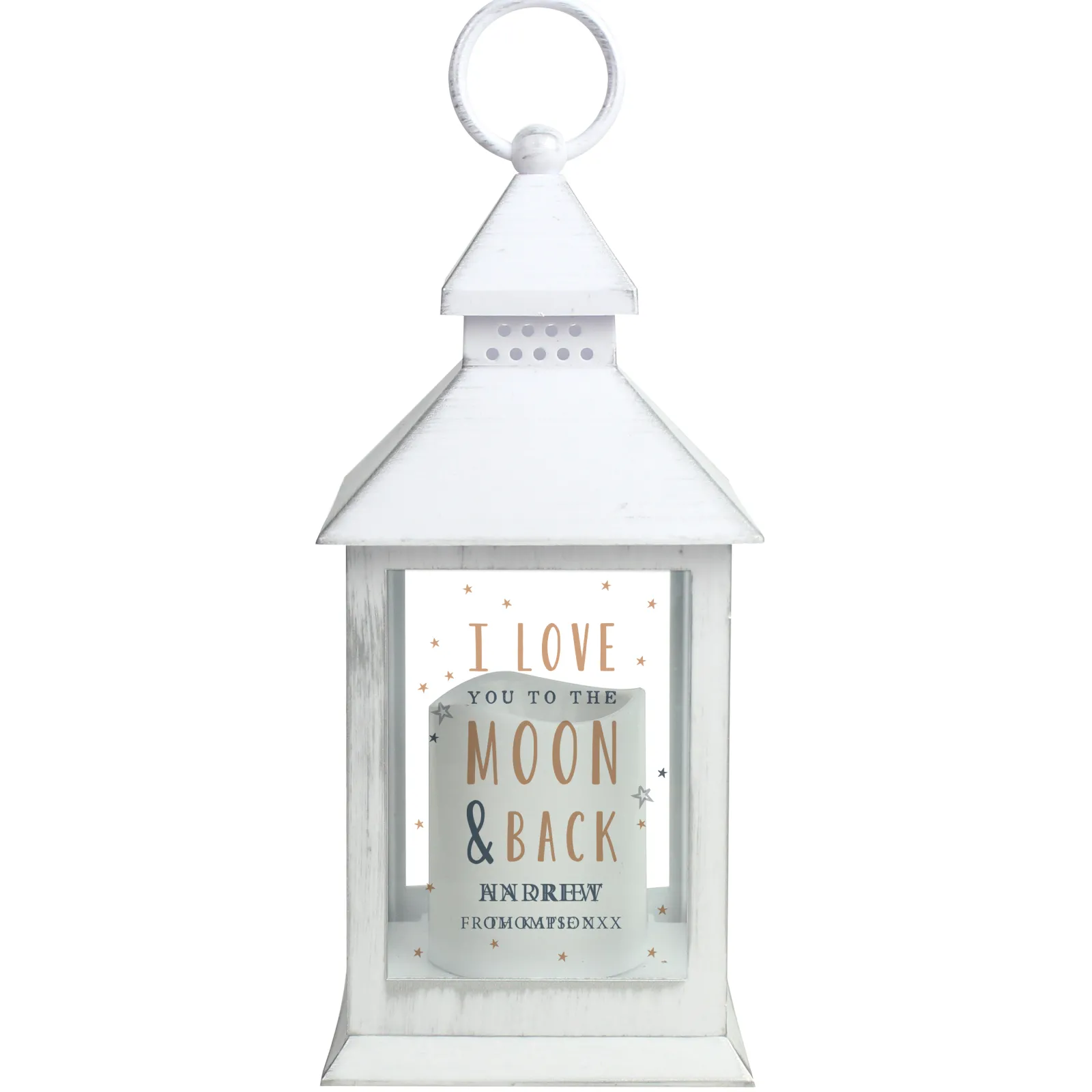 Best Personalised White LED Lantern - To The Moon and Back Personalised Jewellery And Keepsakes|Jewellery & Keepsakes