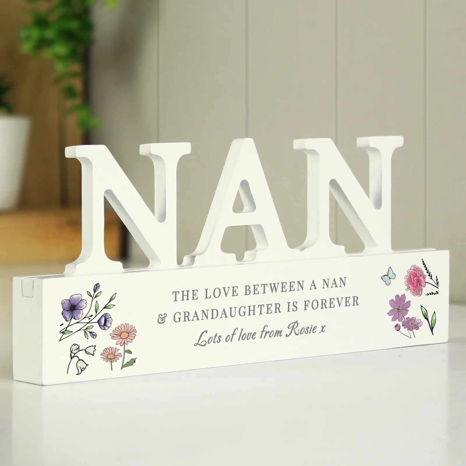 Online Personalised Wild Flowers Nan Ornament Personalised Canvas & Wall Art|Photo Prints & Wall Art