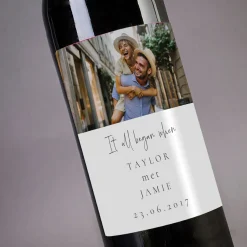 Card Factory Personalised Wine - Photo Upload - It All Began When