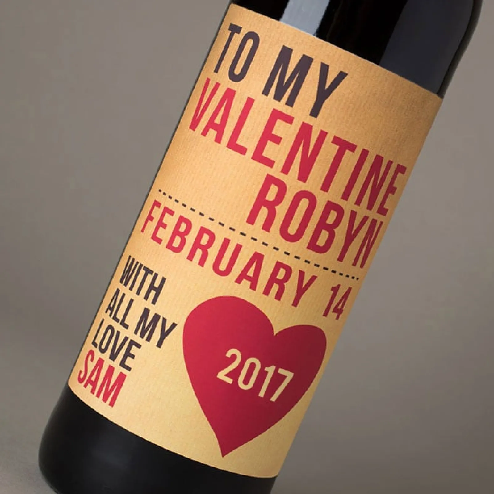 Outlet Personalised Wine - To My Valentine Names & Date Gifts For Him|Gifts For Her