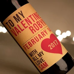 Outlet Personalised Wine - To My Valentine Names & Date Gifts For Him|Gifts For Her
