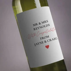 Clearance Personalised Wine - Wedding Congratulations Engagement Gifts|Anniversary Gifts