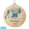 Discount Personalised Winter Explorer Tiny Tatty Teddy Wooden Decoration Kids Gifts For Babies|Gifts For Kids